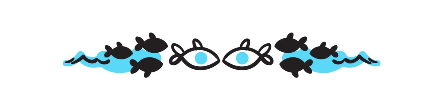 Only dead fish go with the flow fish graphic image