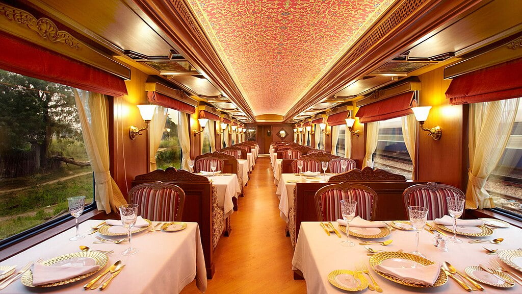 5 Things to Know About Indian Railways Interior of Maharaj Express luxury train